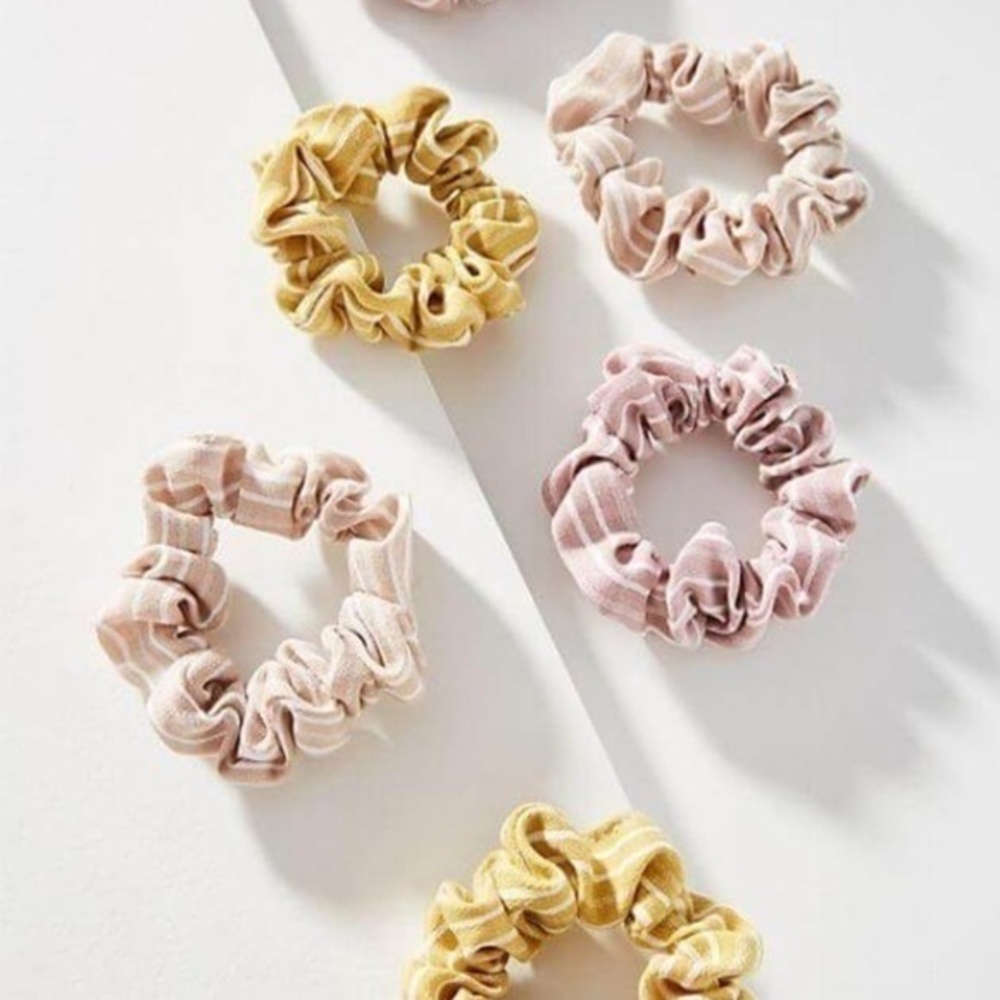 Anthropologie Striped Scrunchie Bundle